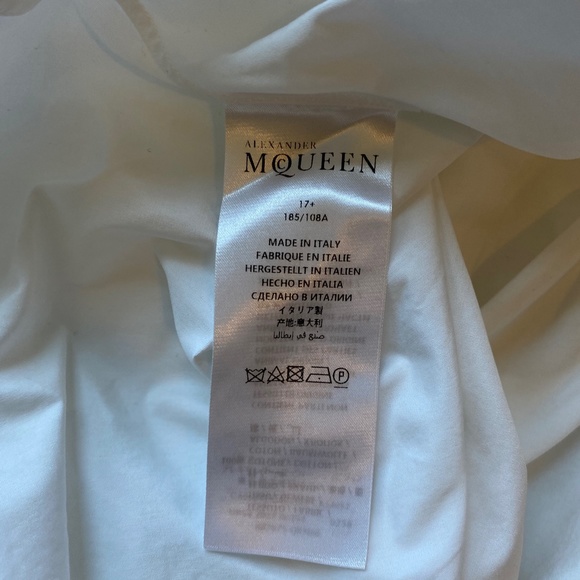 Alexander McQueen band collar button down shirt white Size 17+ Ultra Luxury - Picture 11 of 13